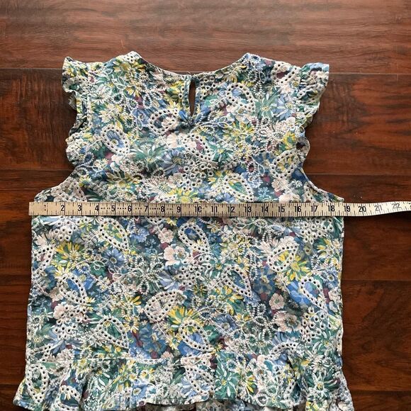 Solitaire Embroidered Floral Colorful Women’s Top Size M - Picture 5 of 5